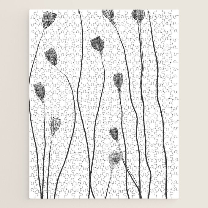 A group of poppy heads Jigsaw Puzzle Gallery Image 1