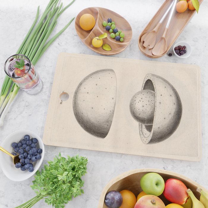 Art from Thomas Wright's "An Original Theory or New Hypothesis of the Universe," 1750 Cutting Board Gallery Image 2