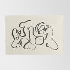 Abstract line frenchie Rug Gallery Image 2