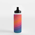 Sacred Geometric Stripes: Retro 80s Edition Water Bottle Gallery Image 2