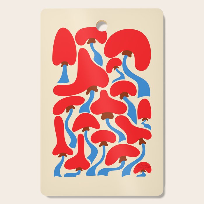 Groovy Mushrooms Cutting Board Gallery Image 1