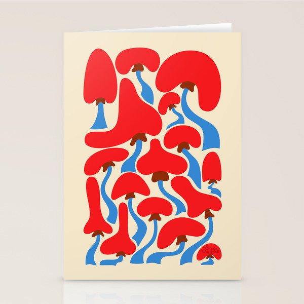 Groovy Mushrooms Stationery Card Gallery Image 1