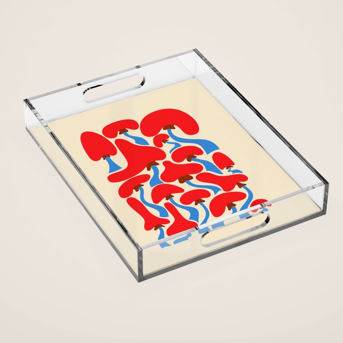 Groovy Mushrooms Acrylic Tray Gallery Image 1