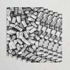 Something Nostalgic II Twist-off Wine Corks in Black And White #decor #society6 #buyart Wrapping Paper Gallery Image 3