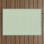 Light Pastel Kitchen Sage Solid Outdoor Rug Gallery Image 1