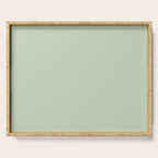 Light Pastel Kitchen Sage Solid Serving Tray Gallery Image 1