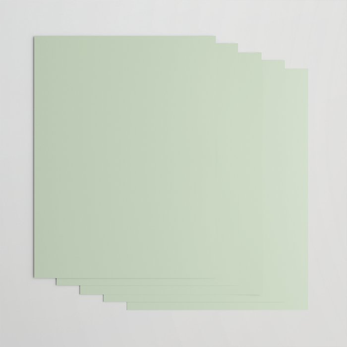 Light Pastel Kitchen Sage Solid Wrapping Paper Gallery Image 3