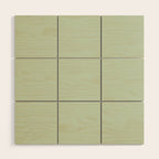 Light Pastel Kitchen Sage Solid Wood Wall Art Gallery Image 1