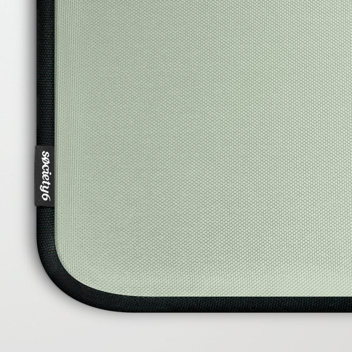 Light Pastel Kitchen Sage Solid Laptop Sleeve Gallery Image 3