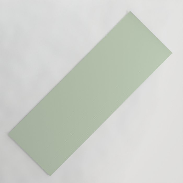 Light Pastel Kitchen Sage Solid Yoga Mat Gallery Image 1