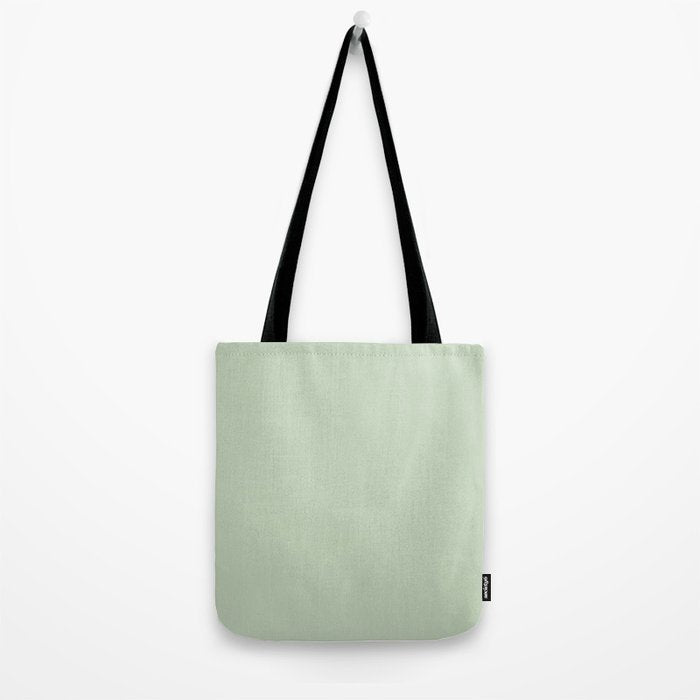 Light Pastel Kitchen Sage Solid Tote Bag Gallery Image 2
