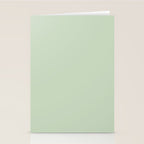 Light Pastel Kitchen Sage Solid Stationery Card Gallery Image 2
