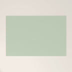 Light Pastel Kitchen Sage Solid Welcome Mat Gallery Image 1