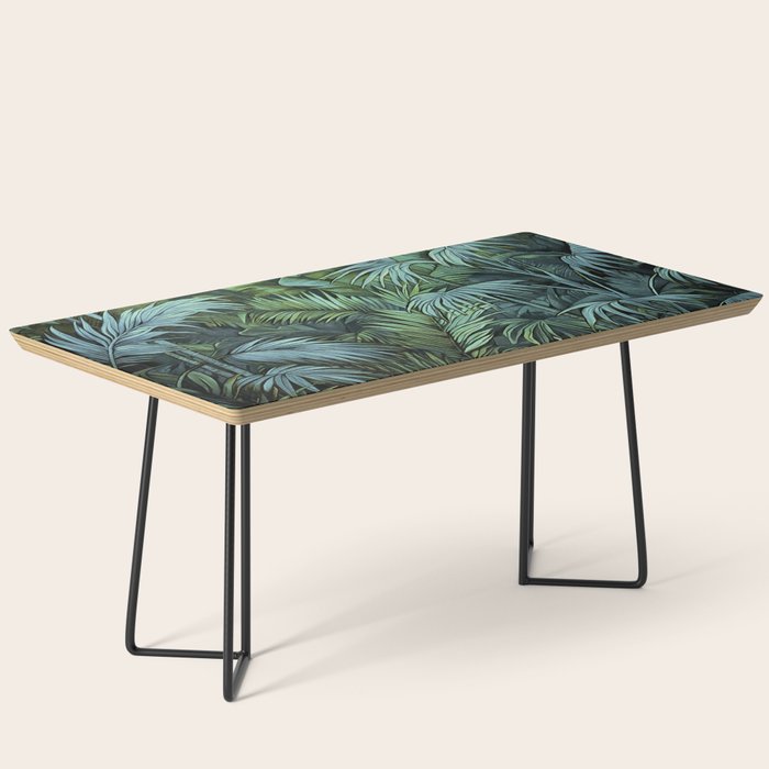 Mystic Jungle Tropical Hideaway Teal Green Coffee Table Gallery Image 1