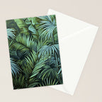 Mystic Jungle Tropical Hideaway Teal Green Stationery Card Gallery Image 2