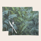 Mystic Jungle Tropical Hideaway Teal Green Placemat Gallery Image 1