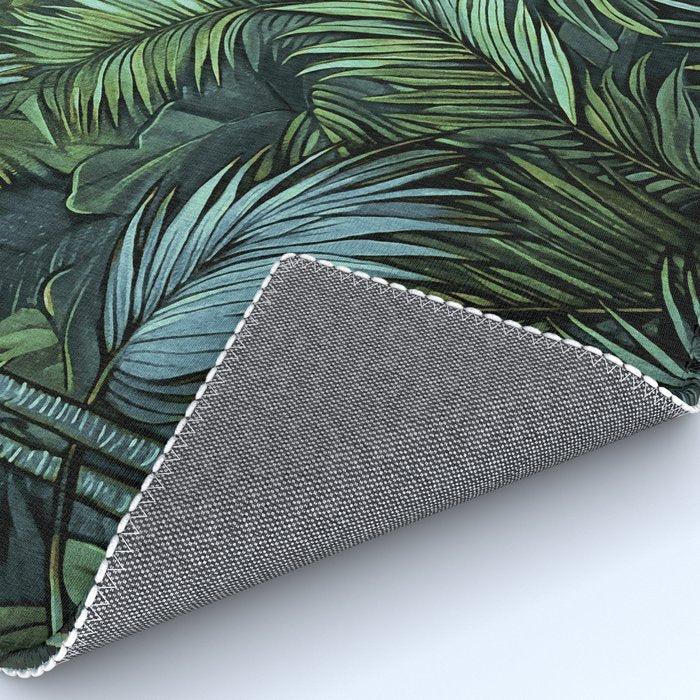 Mystic Jungle Tropical Hideaway Teal Green Rug Gallery Image 4