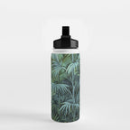 Mystic Jungle Tropical Hideaway Teal Green Water Bottle Gallery Image 2