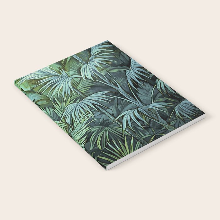 Mystic Jungle Tropical Hideaway Teal Green Notebook Gallery Image 2