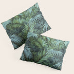 Mystic Jungle Tropical Hideaway Teal Green Pillow Sham Gallery Image 3