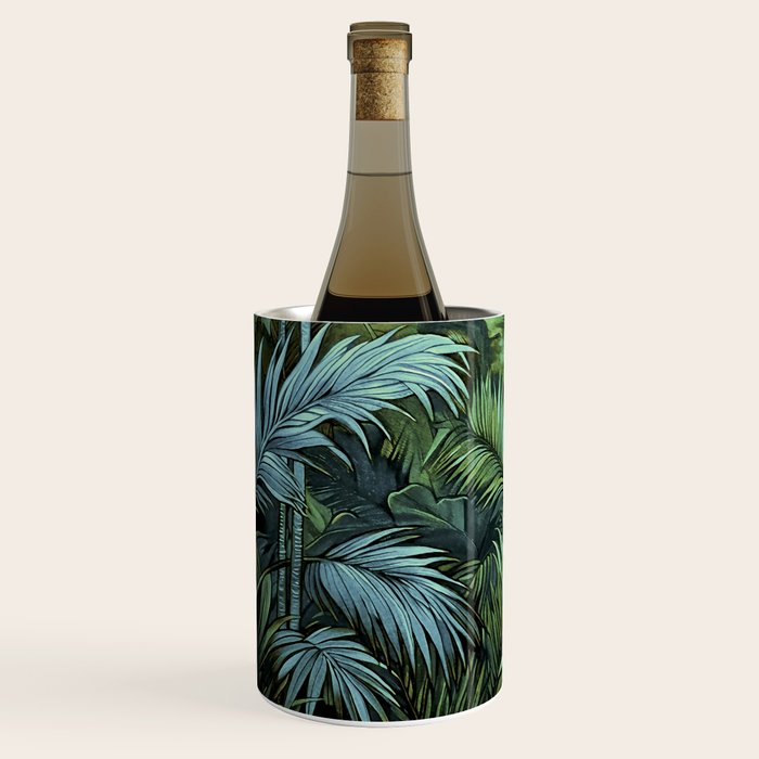 Mystic Jungle Tropical Hideaway Teal Green Wine Chiller Gallery Image 2