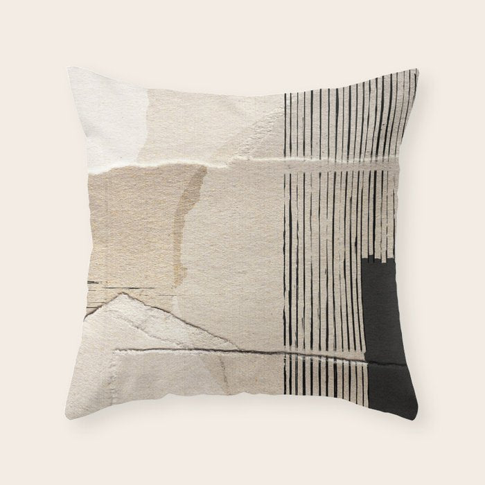 Paper Abstract Throw Pillow Gallery Image 1