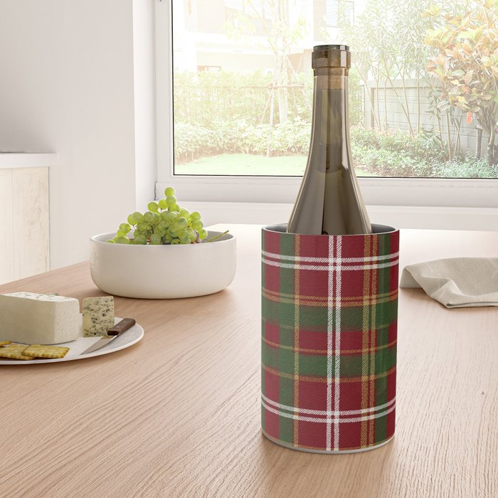 Classic Tartan Plaid Wine Chiller Gallery Image 4