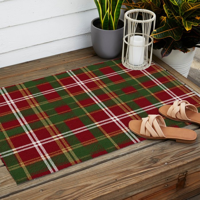 Classic Tartan Plaid Outdoor Rug Gallery Image 2