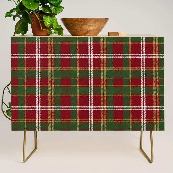 Classic Tartan Plaid Credenza Gallery Image 1
