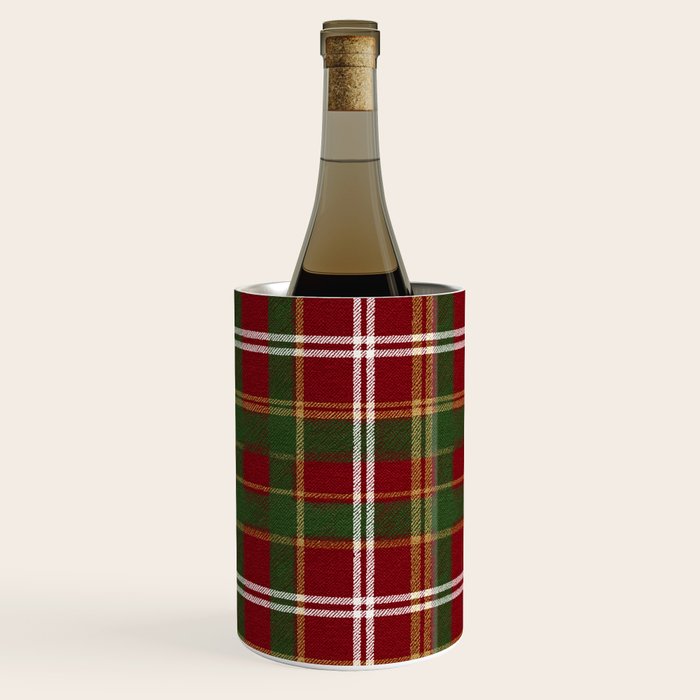 Classic Tartan Plaid Wine Chiller Gallery Image 1