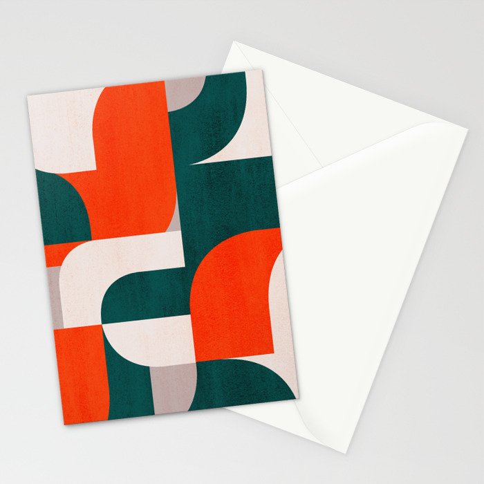Mid century landscape Stationery Card Gallery Image 2