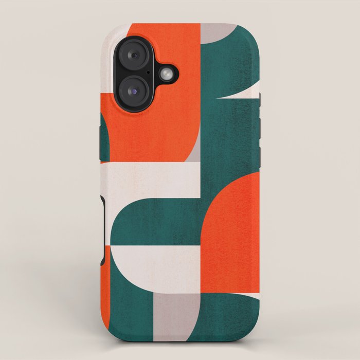 Mid century landscape iPhone Case Gallery Image 1