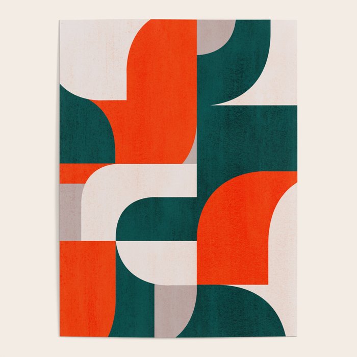 Mid century landscape Poster Gallery Image 4
