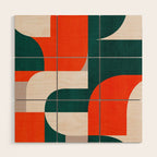 Mid century landscape Wood Wall Art Gallery Image 1