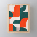 Mid century landscape Mini Art Print Gallery Image 1