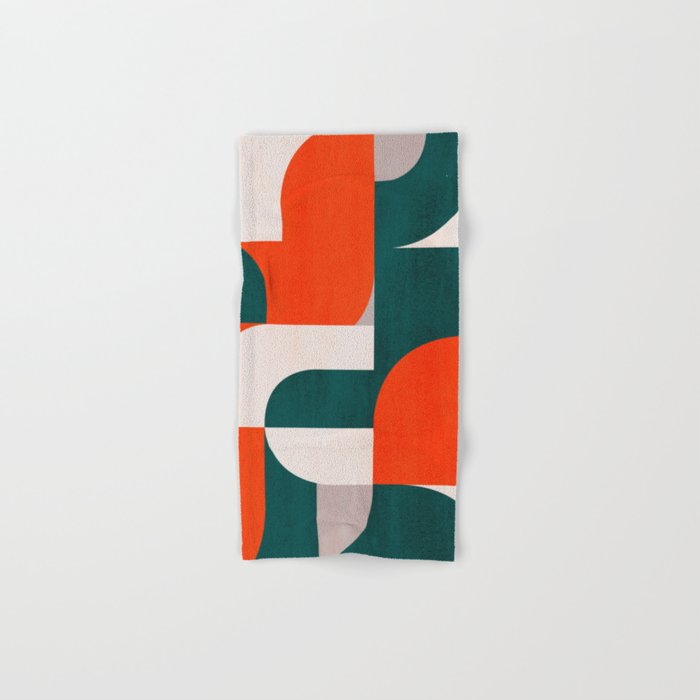 Mid century landscape Bath Towel Gallery Image 1