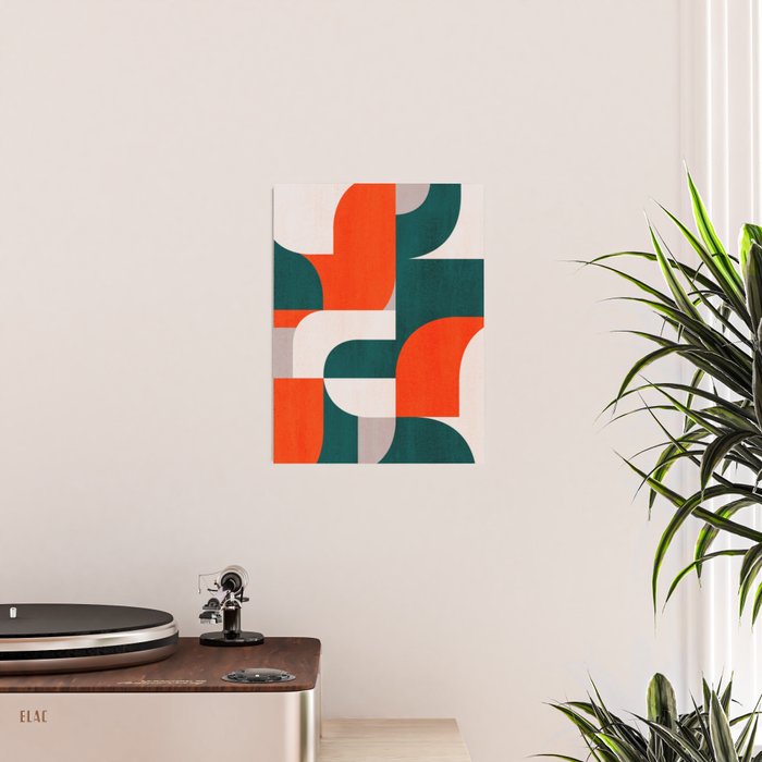 Mid century landscape Poster Gallery Image 2