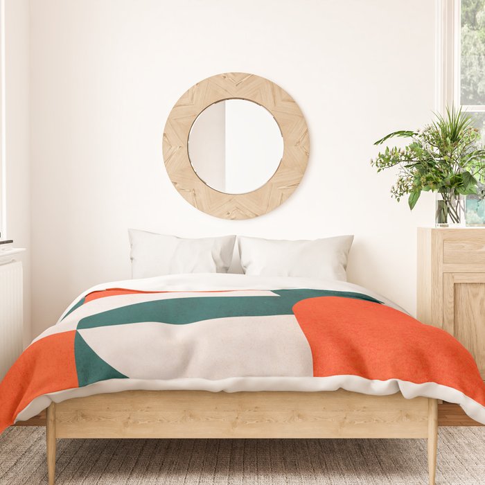 Mid century landscape Duvet Cover Gallery Image 3