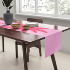 Pink Palm Trees Summer Tropical Aesthetic Table Runner Gallery Image 2