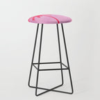 Pink Palm Trees Summer Tropical Aesthetic Stool Gallery Image 1