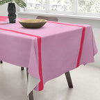 Pink Palm Trees Summer Tropical Aesthetic Tablecloth Gallery Image 3