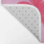 Pink Palm Trees Summer Tropical Aesthetic Bath Mat Gallery Image 2