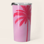 Pink Palm Trees Summer Tropical Aesthetic Travel Mug Gallery Image 3