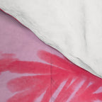 Pink Palm Trees Summer Tropical Aesthetic Comforter Gallery Image 4