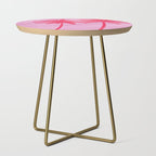 Pink Palm Trees Summer Tropical Aesthetic Side Table Gallery Image 1