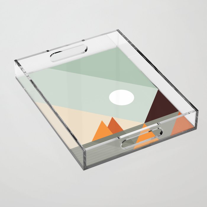 Geometric Landscape 24 Acrylic Tray Gallery Image 1