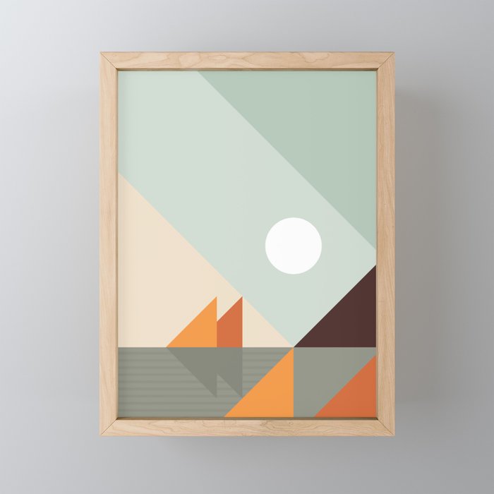 Geometric Landscape 24 Mini Art Print Gallery Image 1