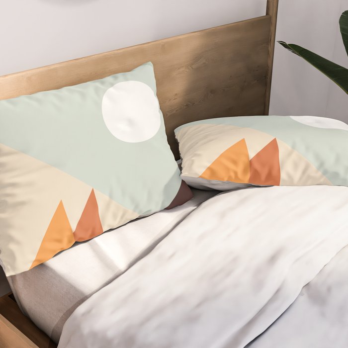 Geometric Landscape 24 Pillow Sham Gallery Image 2