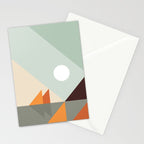 Geometric Landscape 24 Stationery Card Gallery Image 2