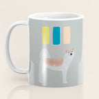 Dog and Dashes - Sepia and Sage Coffee Mug Gallery Image 3